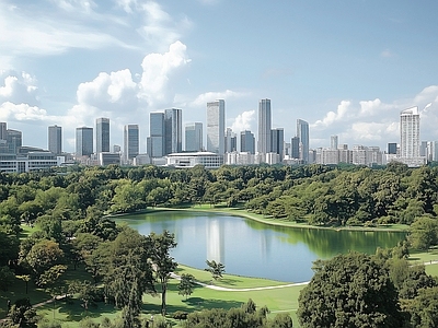 现代城市背景