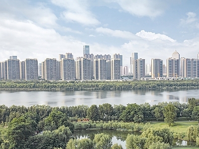 现代城市背景