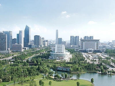 现代城市背景