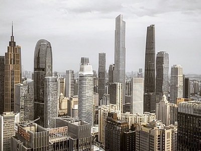 现代城市背景