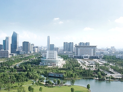 现代城市背景
