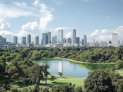 现代城市背景