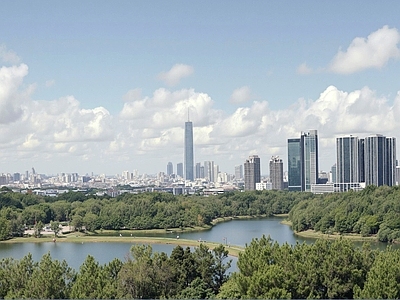 现代城市背景