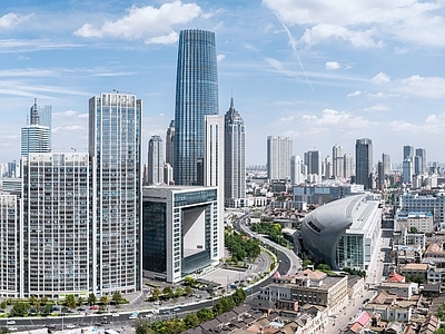 现代城市背景