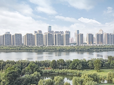 现代城市背景