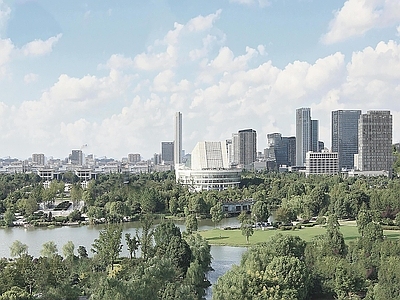 现代城市背景