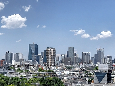 现代城市背景