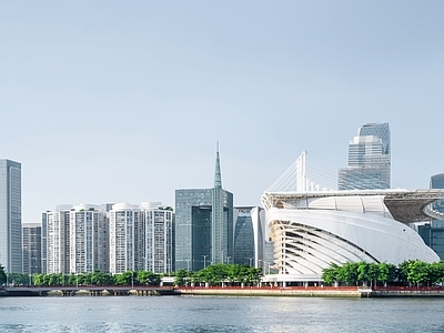 现代城市背景