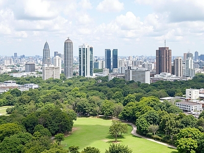 现代城市背景