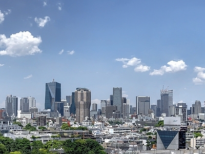 现代城市背景