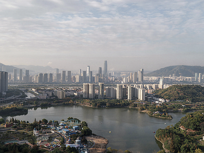 现代城市背景