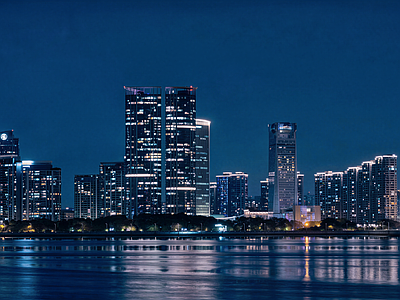 现代城市背景