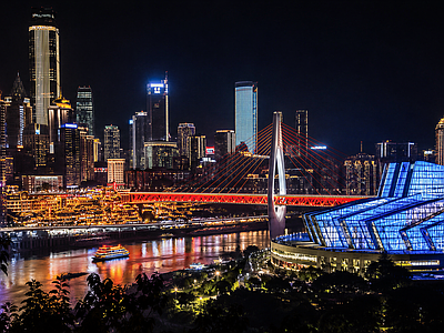 现代城市背景