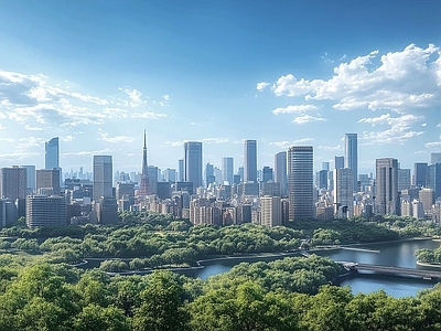 现代城市背景