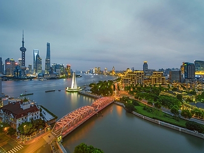 现代城市背景