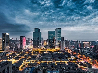 现代城市背景