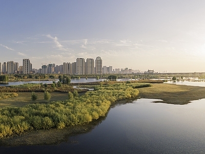 现代城市背景