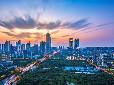 现代城市背景
