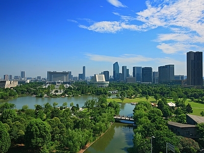 现代城市背景