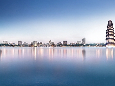 现代城市背景