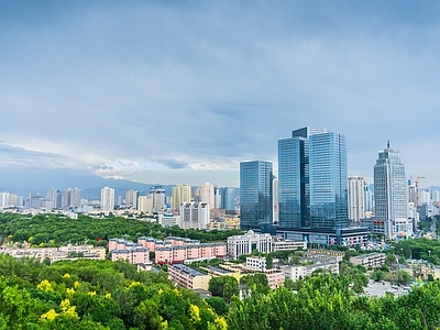 现代城市背景