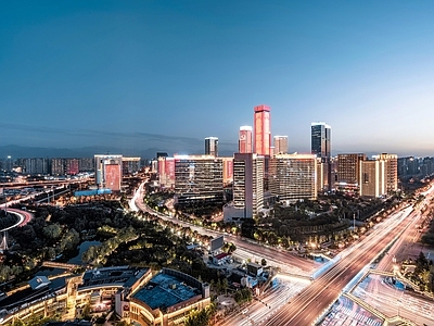 现代城市背景