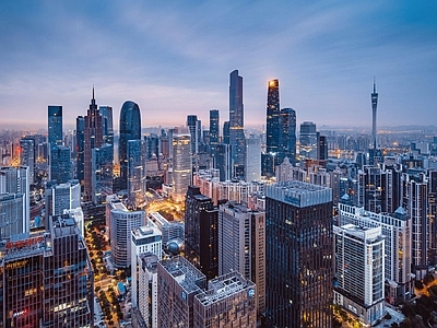 现代城市背景