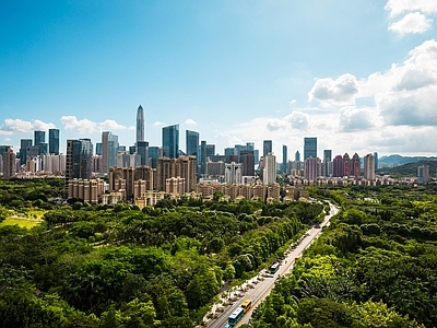现代城市背景