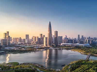现代城市背景