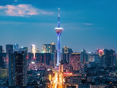 现代城市背景