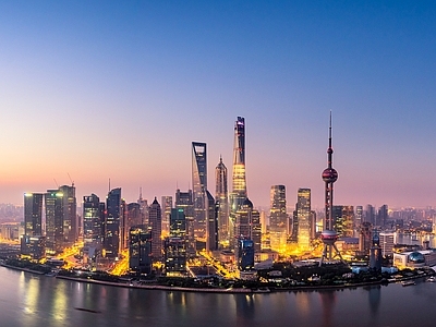 现代城市背景
