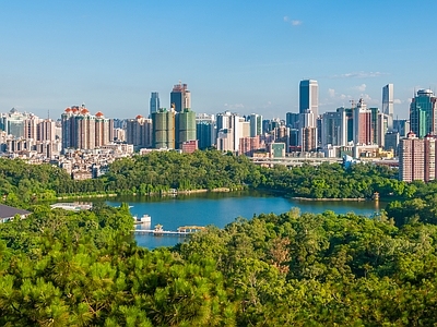 现代城市背景