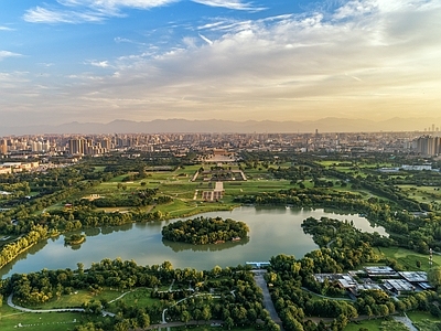 现代城市背景