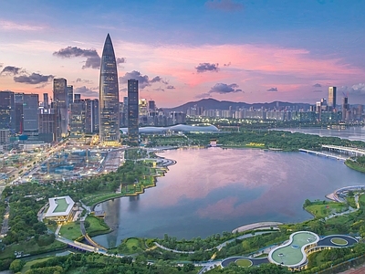 现代城市背景