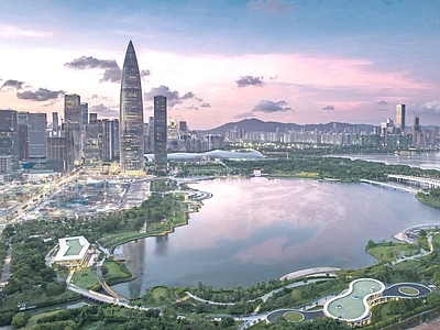 现代城市背景