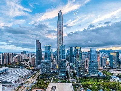 现代城市背景