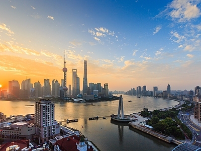 现代城市背景