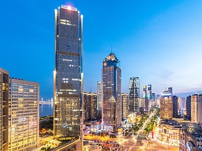 现代城市背景