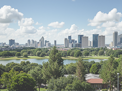 现代城市背景
