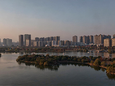 现代城市背景