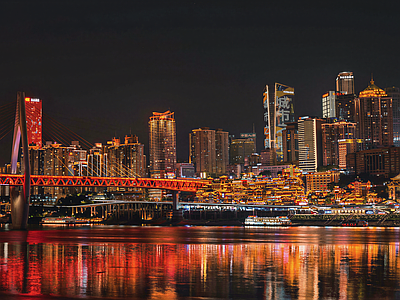现代城市背景