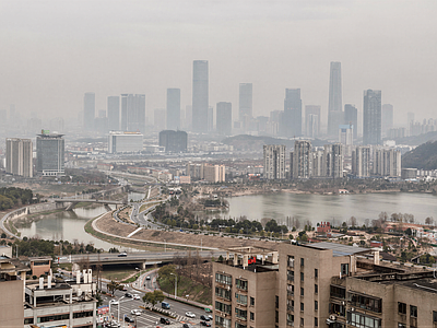 现代城市背景