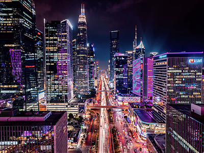 现代城市背景