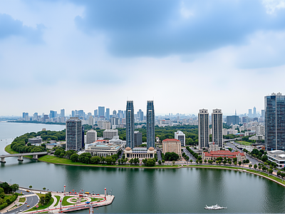 现代城市背景