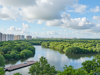 现代城市背景