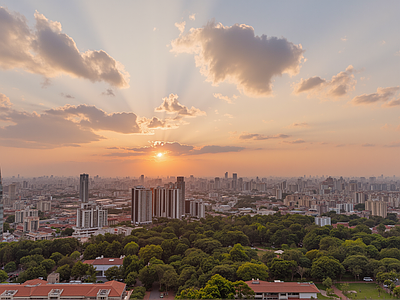 现代城市背景