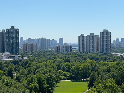 现代城市背景