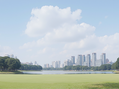 现代城市背景