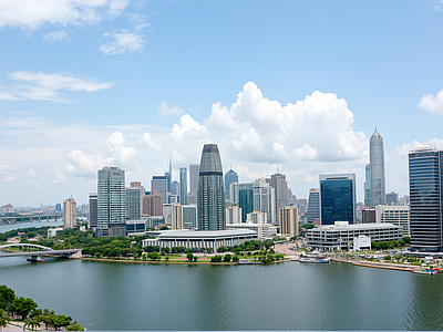 现代城市背景