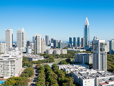 现代城市背景
